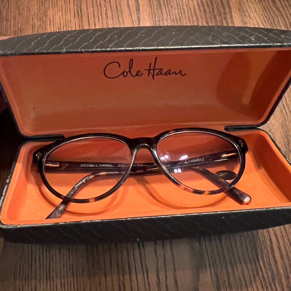 Cole Haan Brown Tortoise Shell Eyeglasses